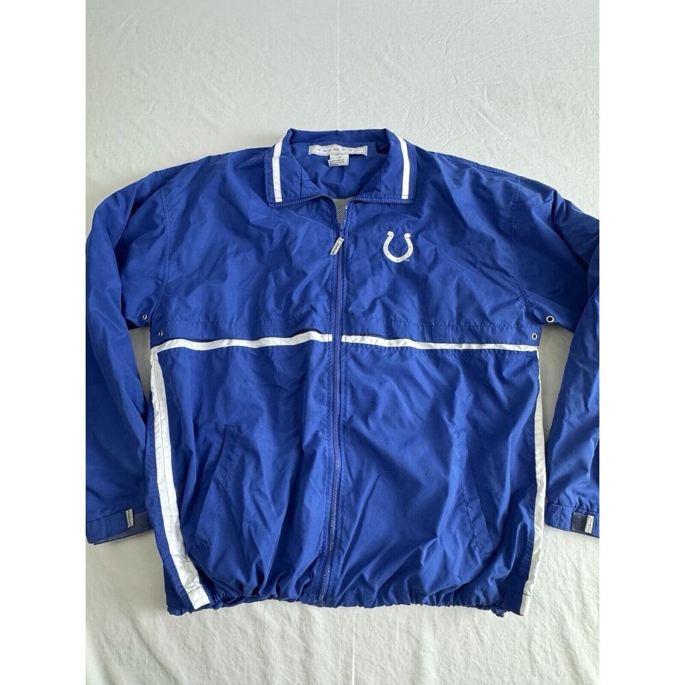 Indianapolis Colts Jacket Mens Size XL Blue Water Repellent Football NFL